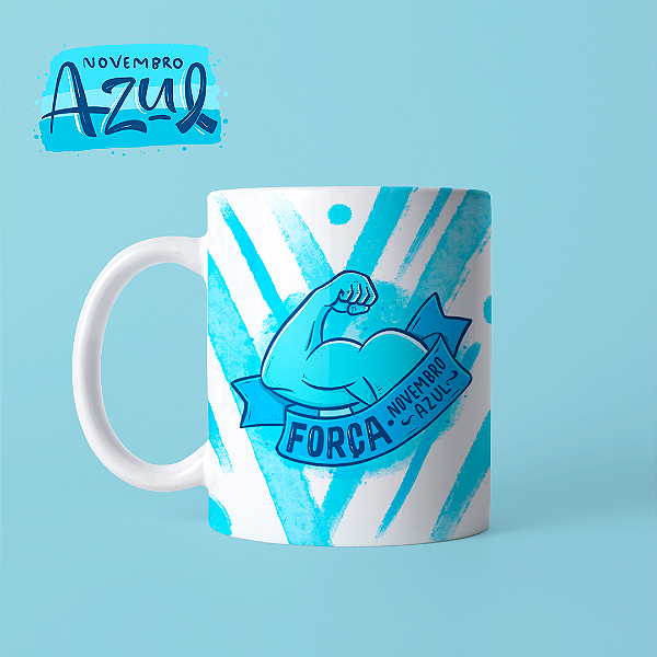 Caneca em cerâmica 325 ml - Artes Novembro Azul
