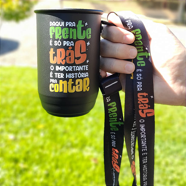 Caneca Chopp Alumínio 550 ml - Personalizado com tirante