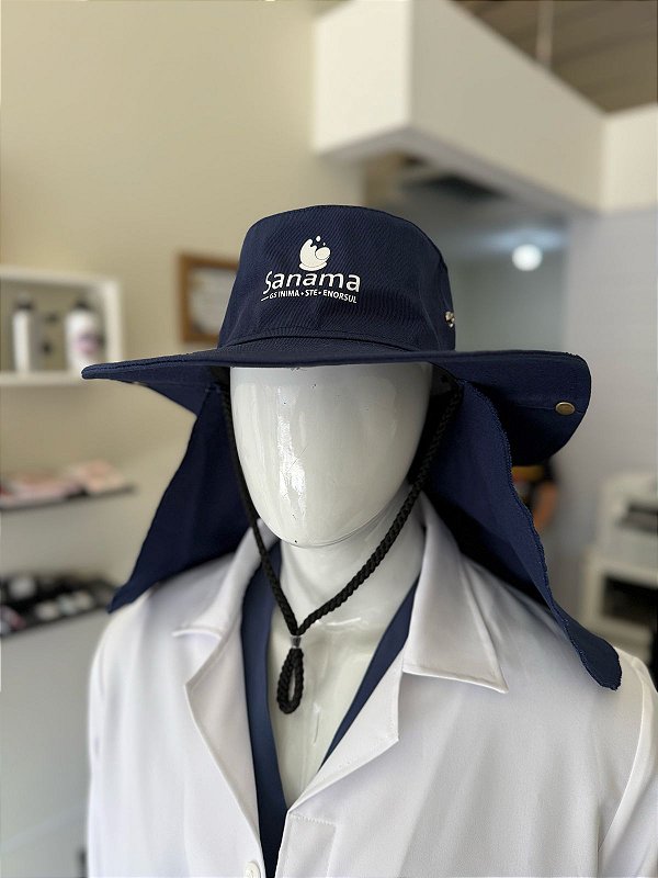 Chapeu Australiano com proteção de pescoço