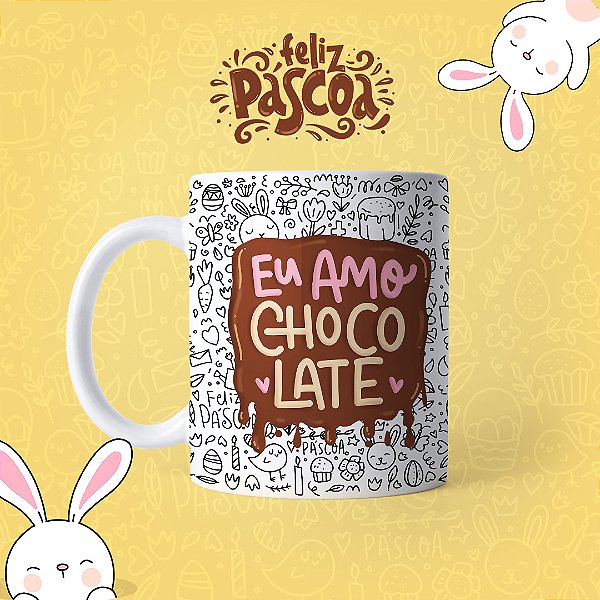 Caneca em cerâmica 325 ml - Artes Páscoa