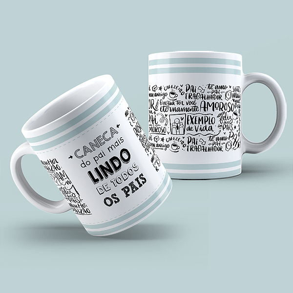 Caneca em cerâmica 325 ml - Artes Dia dos Pais 1