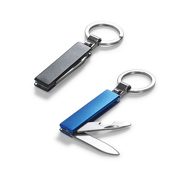 Chaveiro multifunções metal - Personalizado