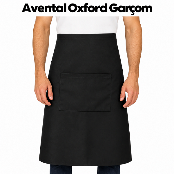 Avental Oxford Cintura Garçom