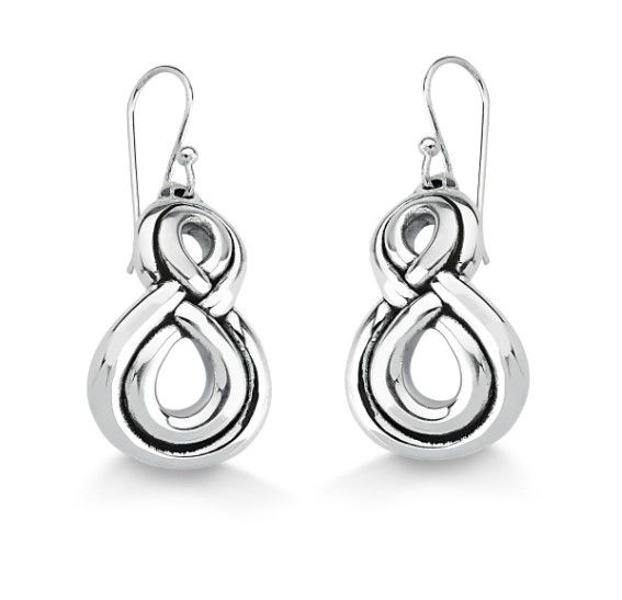 Brinco de Prata Infinito Boho