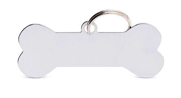 Pingente de Metal Resinado Osso Horizontal