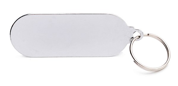 Pingente de Metal Resinado Retângulo Médio Vertical