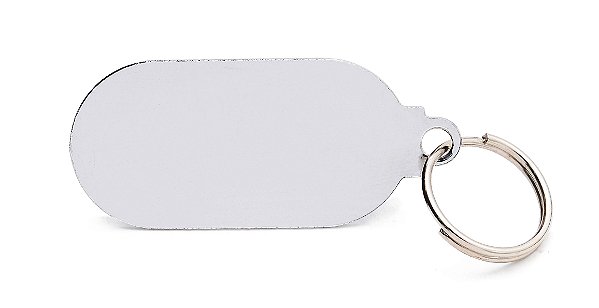 Pingente de Metal Resinado Retângulo Pequeno Vertical