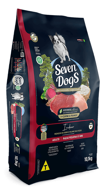 Ração Seven Dogs Adulto Raças Pequenas e Minis Carne e Frango - Premium Especial