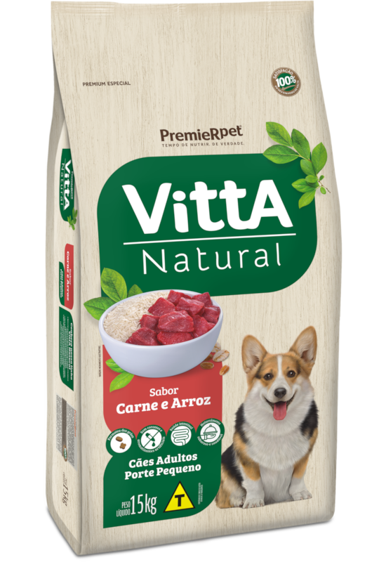 Premier Vitta Natural Cão Adulto Porte Pequeno Sabor Carne - Premier