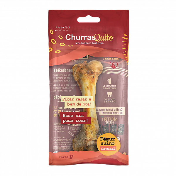 Fêmur Suíno Natural Porte P - Churrasquito