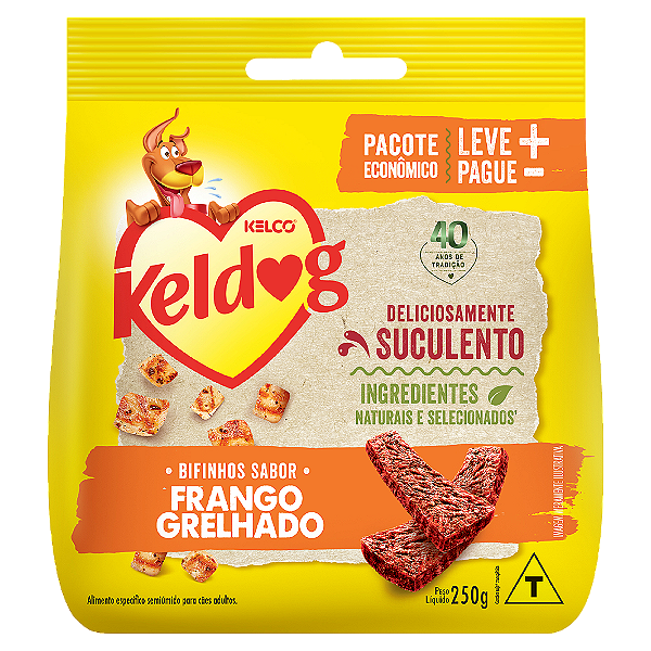 Bifinho Keldog Sabor Frango Grelhado - Kelco