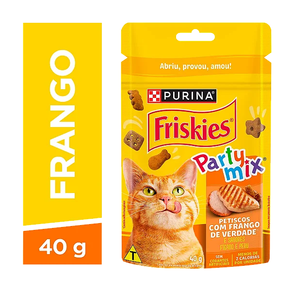 Biscoito Purina Friskies Party Mix Gatos Adultos 40gr