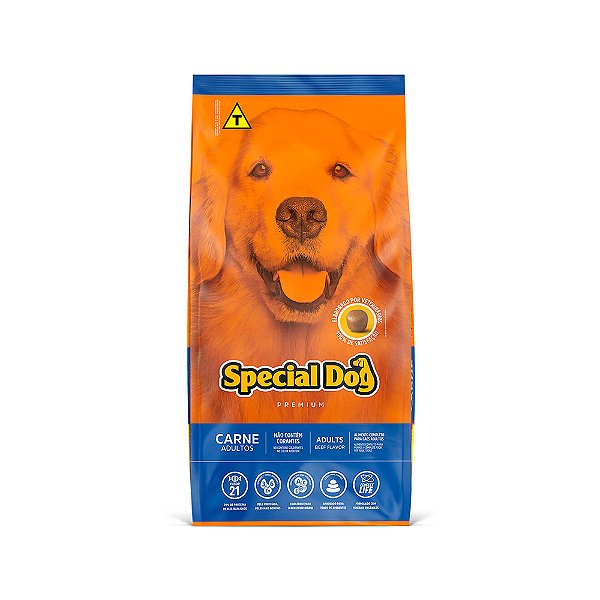 Ração Special Dog Sabor Carne Para Cães Adultos - Premium
