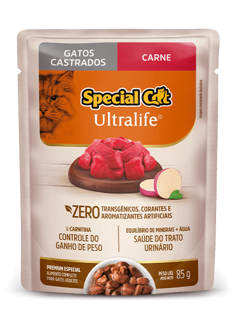 Sachê Special Cat Ultralife Gato Castrado - Premium Especial - 100 gr