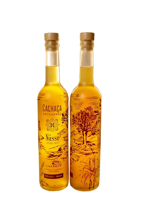 Licor Nüsse a base de Cachaça de Amêndoas com Canela - 500ml