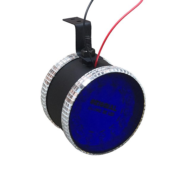 Canhão Preto de Led Azul - Corujinha Médio