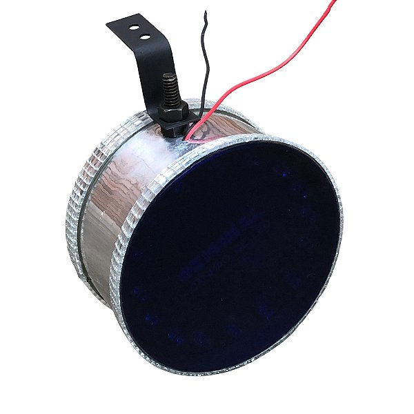 Canhão Prata de Led Azul - Corujinha Grande