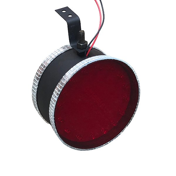 Canhão Preto de Led Vermelho - Corujinha Grande