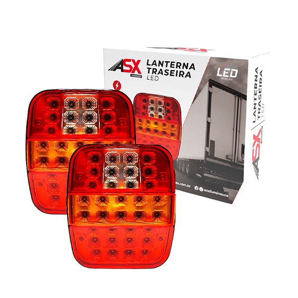 Par Lanterna Traseira Full LED Marmitão Bivolt