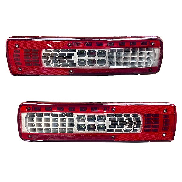 Par Lanterna Traseira LED Volvo Longa Bivolt