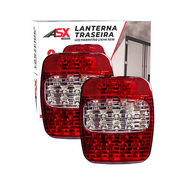 Par Lanterna Traseira Full LED New Marmitão Bivolt