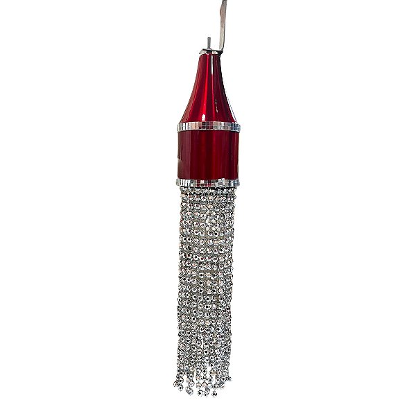 Abajur Pendente Vermelho em LED Vermelho