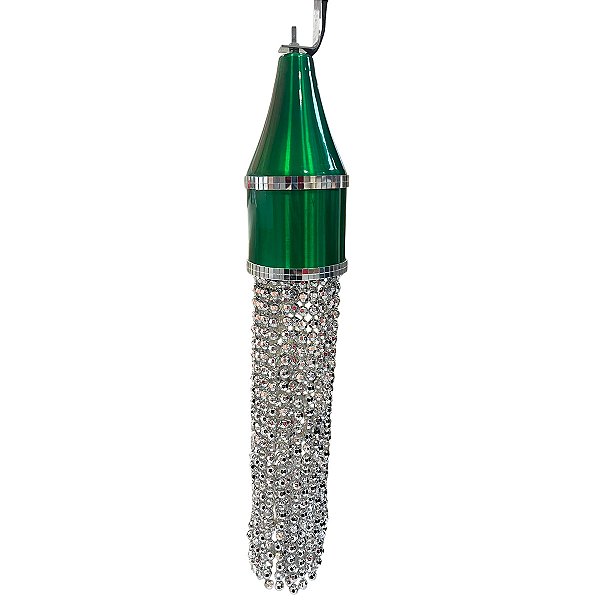 Abajur Pendente Verde em LED Verde