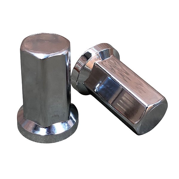 Capa de Porca Sextavada Longa Cromada