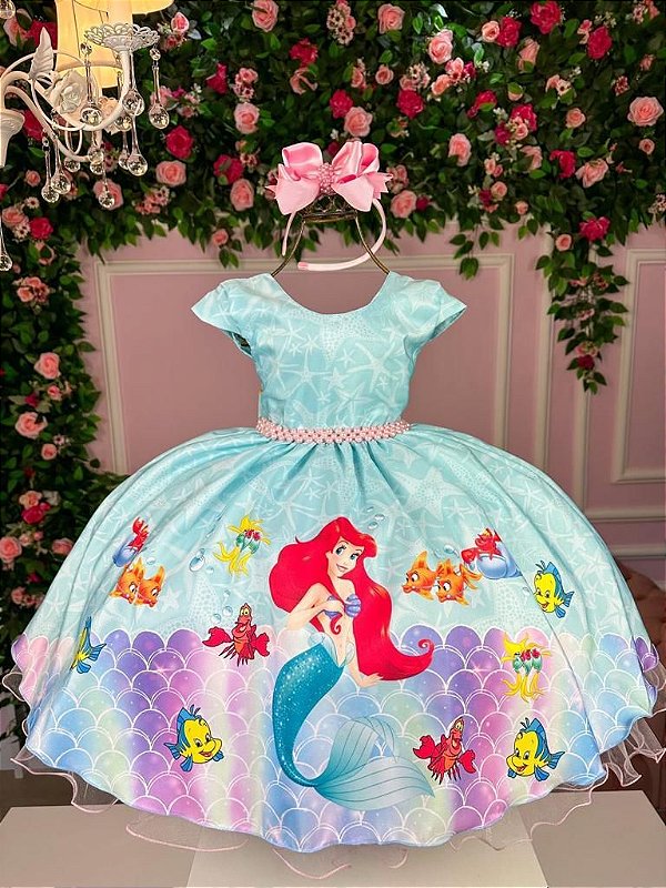 Fantasia de Sereia Infantil: 25 Fotos com Dicas, Exemplos e Muito Mais!   Little mermaid costume, Little mermaid costumes, Girls mermaid costume