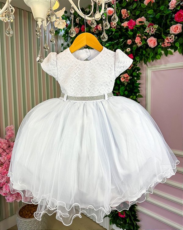 Vestido sales menina branco