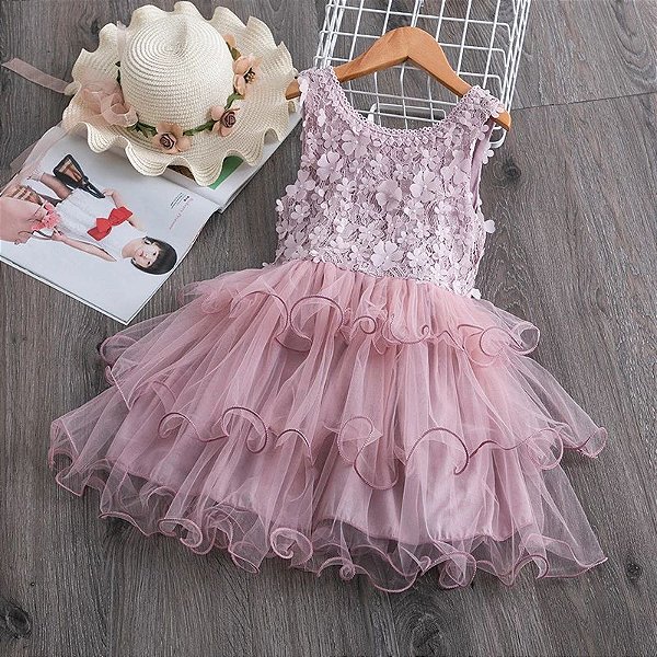Vestido Infantil Preto Com Tule Patches da Pituchinhus - Tipinhos Moda  Infantil e Juvenil