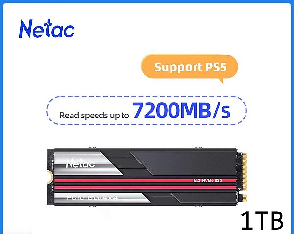 SSD M.2 NVMe Netac 1TB 7200 MB/s