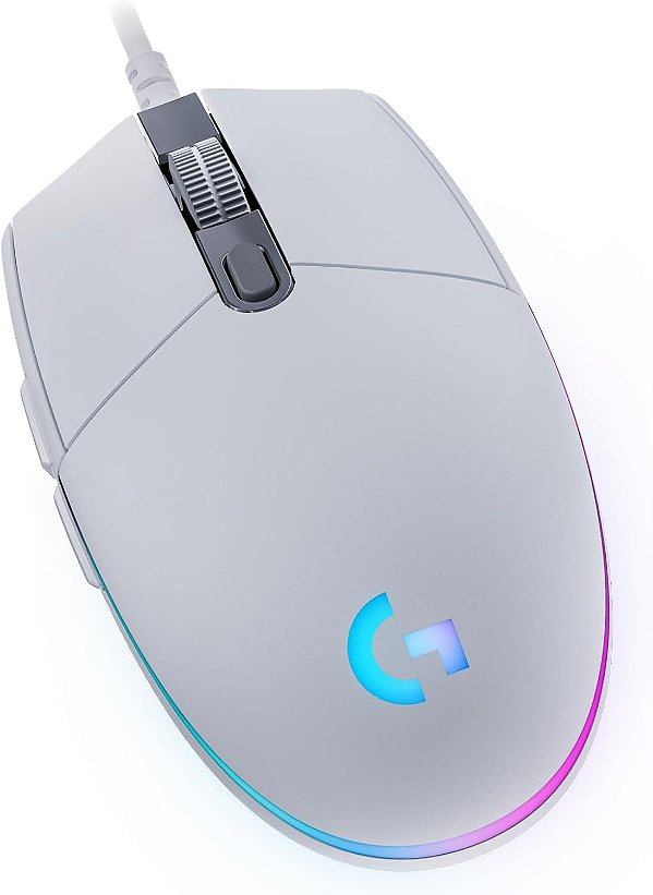 Mouse Gamer Logitech G203 LIGHTSYNC RGB Branco