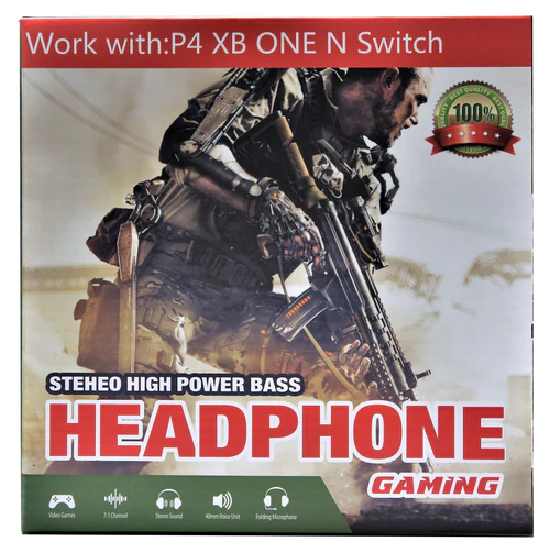 Headset Gamer Preto para PS4/Xbox One/Nintendo Switch - Semi Novo