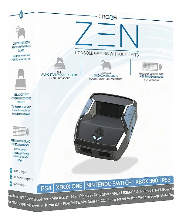 Cronus Zen Adaptador Conversor Ps4 Ps3 Xbox One Switch