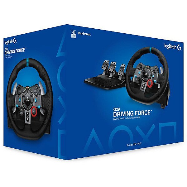 Volante Logitech G29 Driving Force para PS5, PS4, PS3 e PC