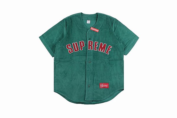 Camiseta Jersey Verde Supreme Corduroy Baseball