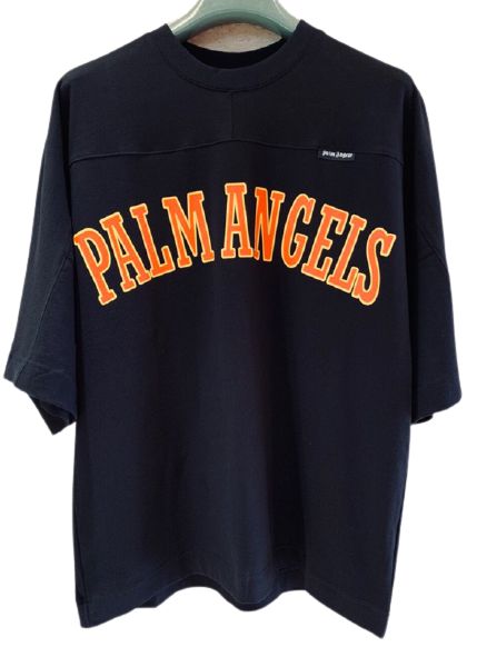 Camiseta Palm Angels Azul Escura University Lettering