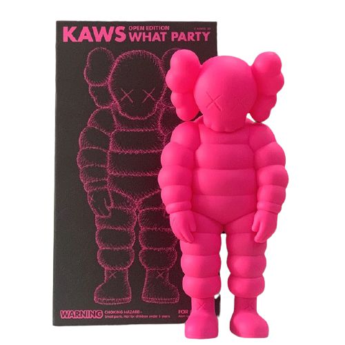 Kaws "WHAT PARTY" Pink 37cm