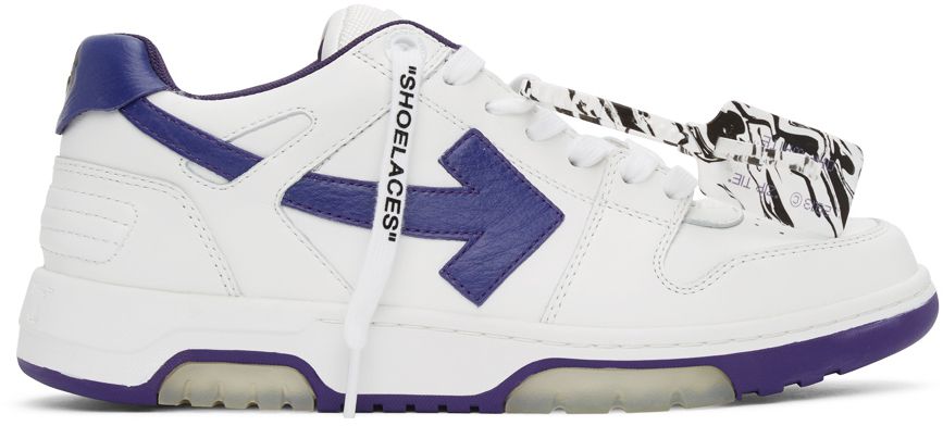 Tênis Off-White Purple&White Out of Office Low Top