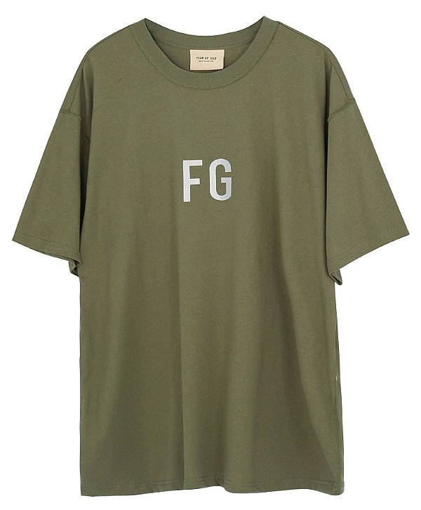 Camiseta Fear of God Army Green Sixth Collection