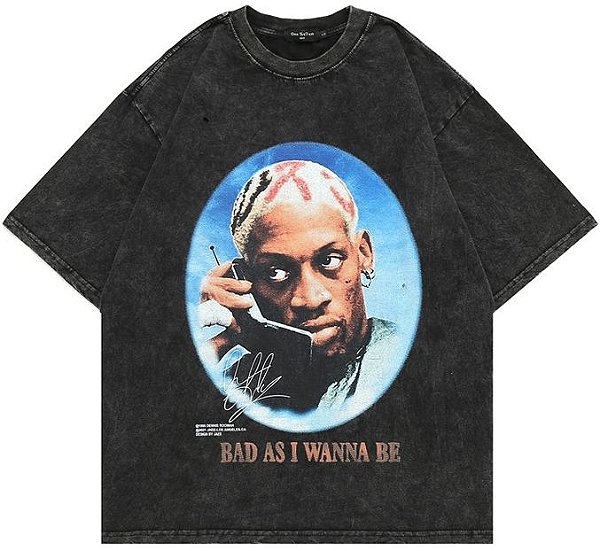 Camiseta Vintage Bootleg Rodman " Bad As I Wanna Be"