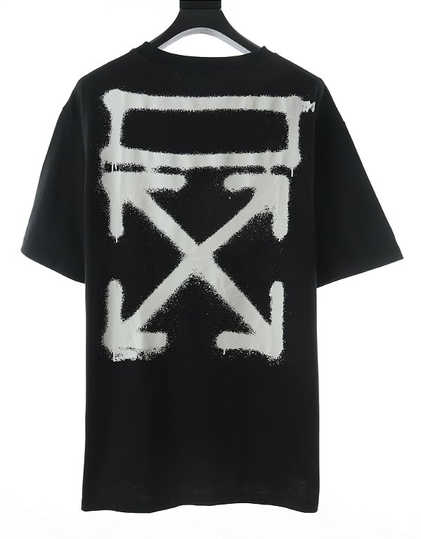 Camiseta Off-White Preta Graffiti Standard