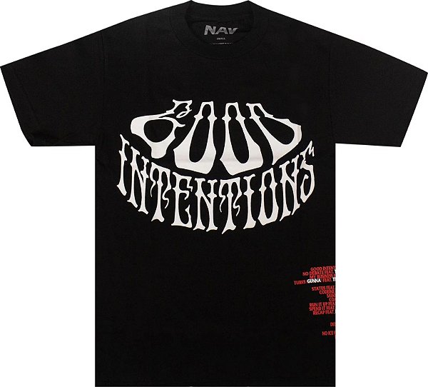 Camiseta Vlone x Nav Dead Preta