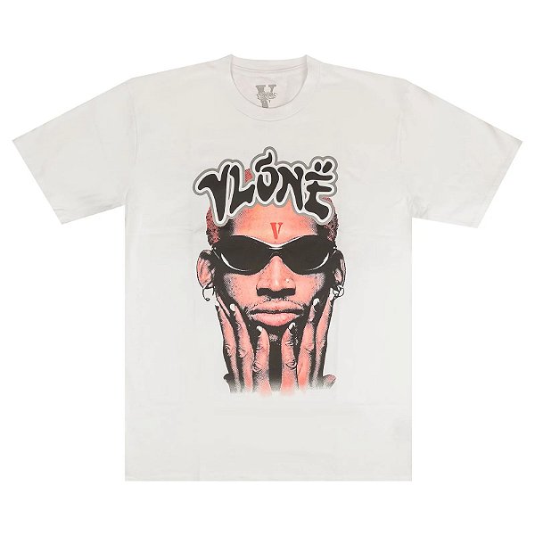 Camiseta Vlone x Rodman Muy Thai Branca