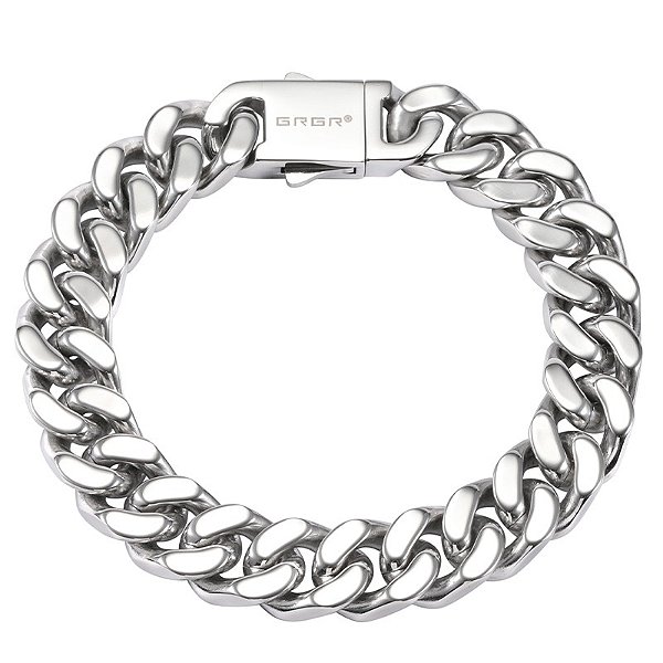 Pulseira Compound Closed Cuban Link 14mm