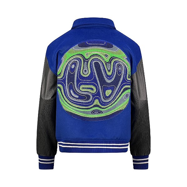 Jaqueta Varsity LV Louis Vuitton - Azul/Cinza