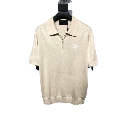 Polo t-shirt Prada - Creme