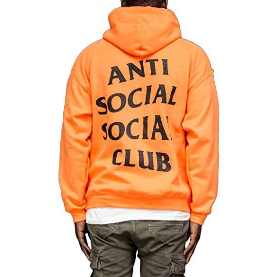 Moletom Anti Social Social Club x Paranoid Laranja