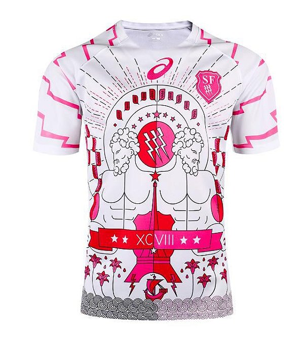 Camisa Stade Français Paris Rugby 2019/20 - Dry Fit - 642